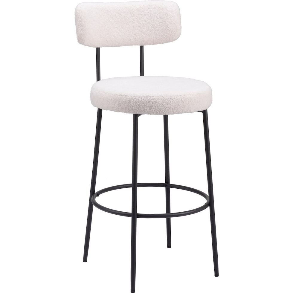 breck white bar stool   