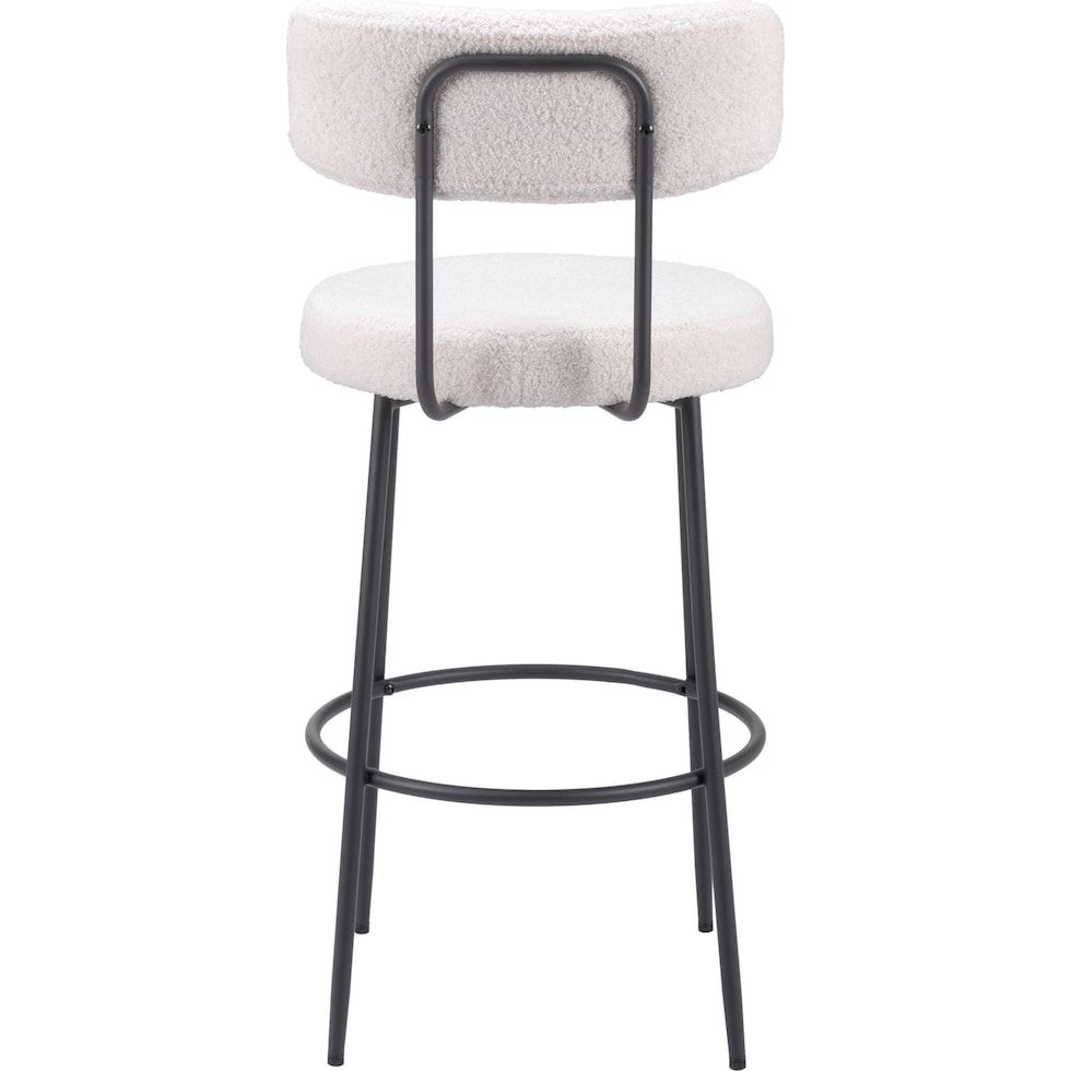 breck white bar stool   