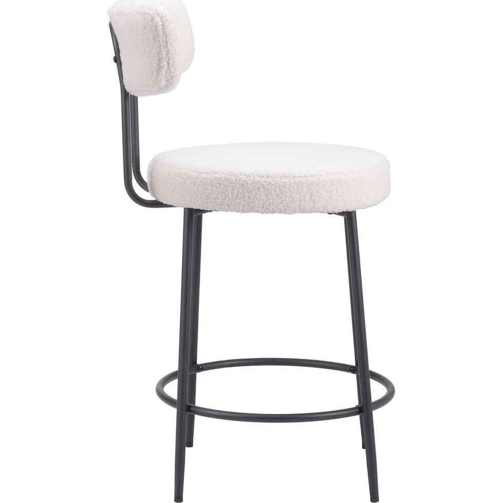 breck white counter height stool   