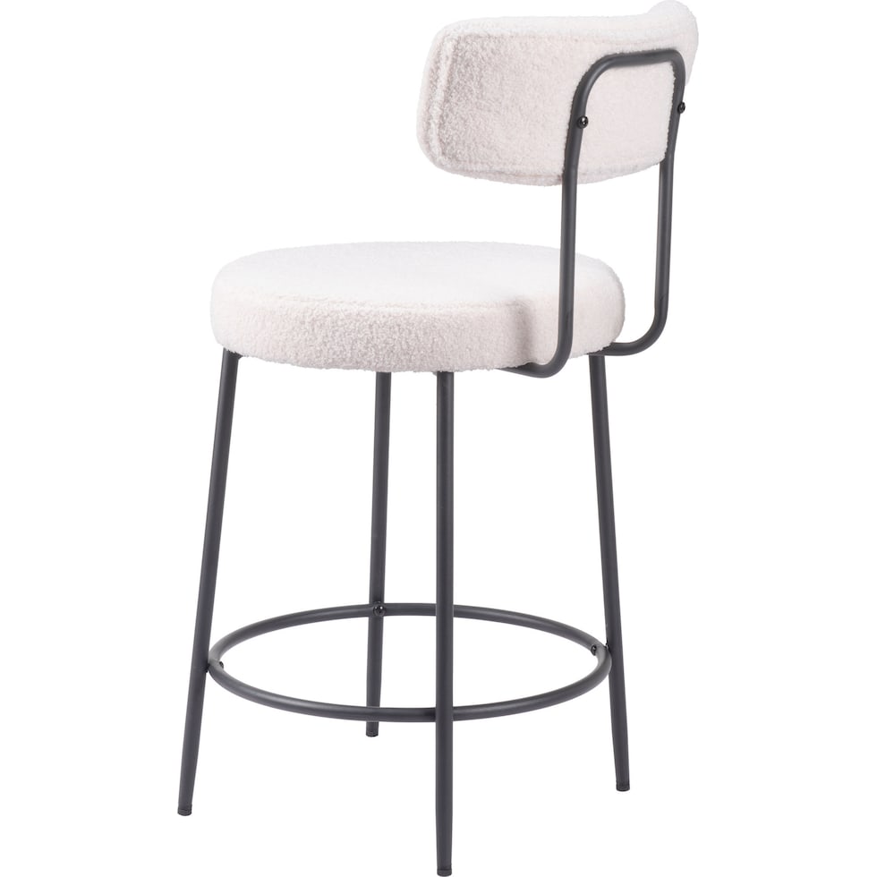 breck white counter height stool   