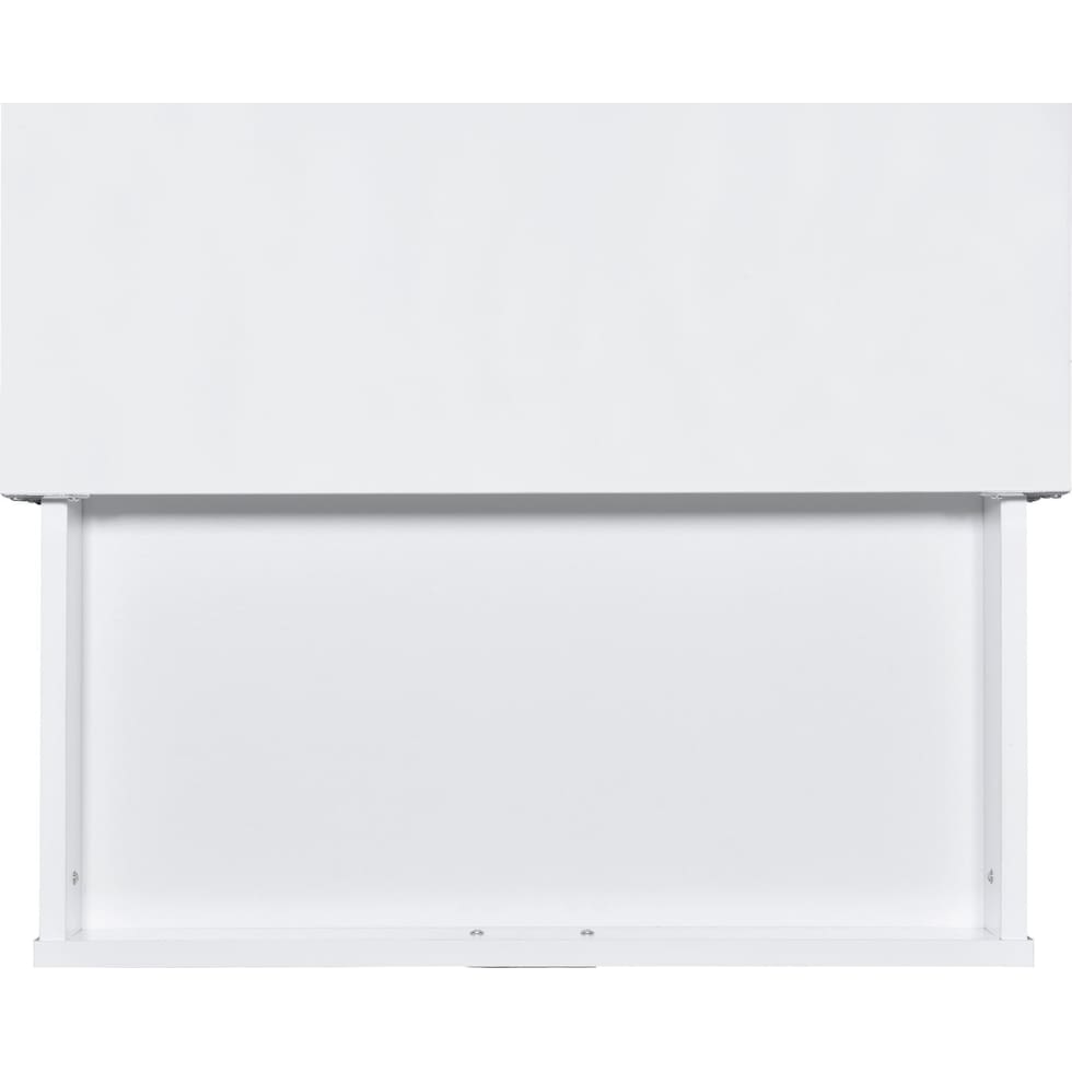breenon chrome white nightstand   