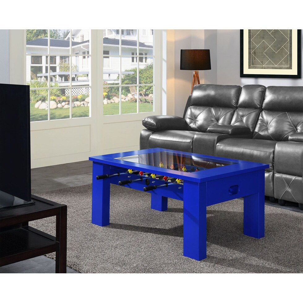 brees blue coffee table   