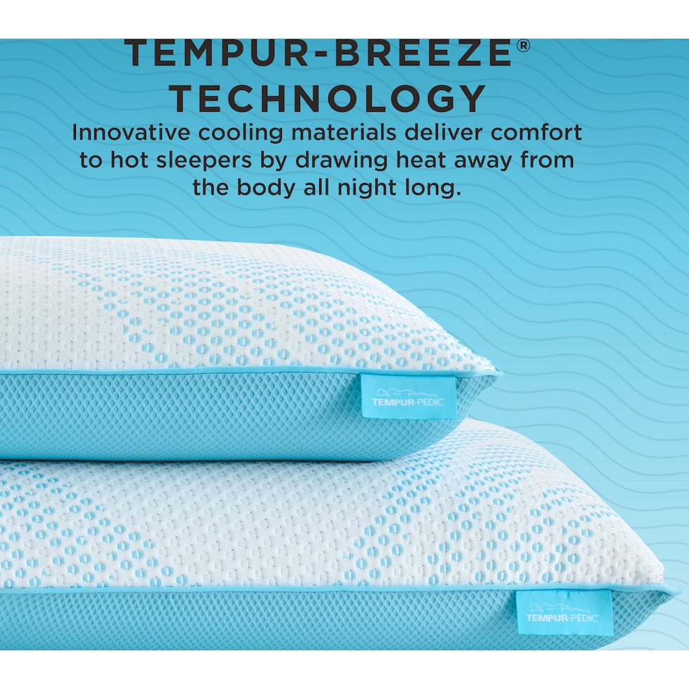breeze white bed pillow   