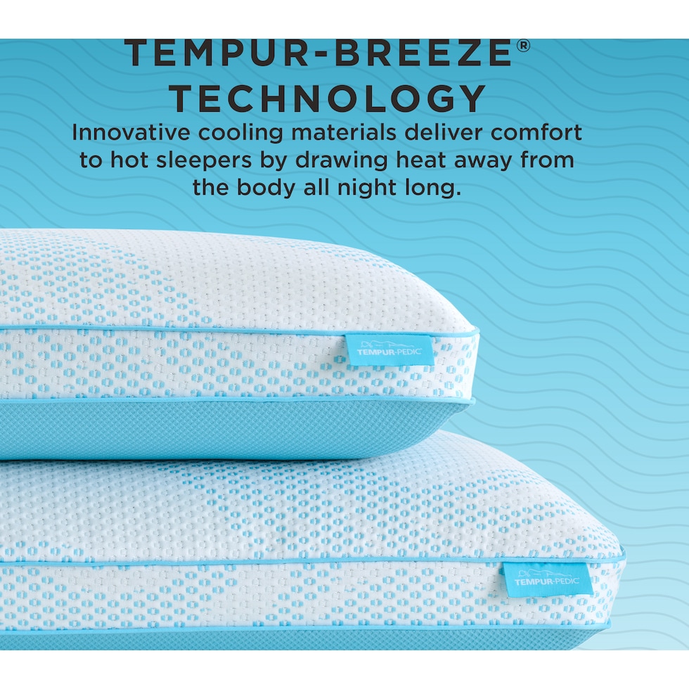 breeze white bed pillow   