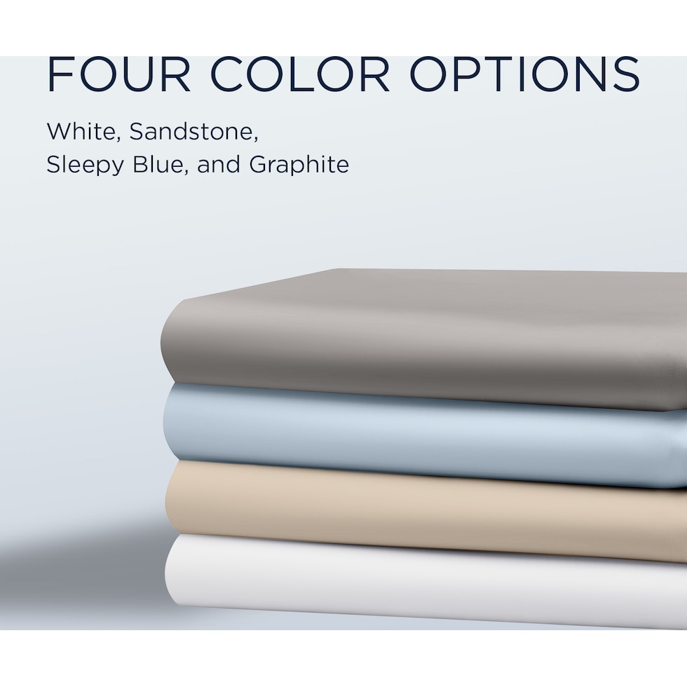 breeze white king sheet set   