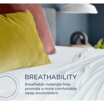 breeze white king sheet set   