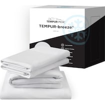 breeze white king sheet set   