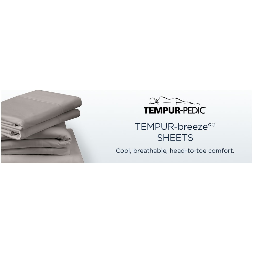 breeze white king sheet set   