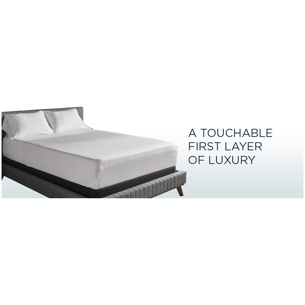 breeze white king sheet set   