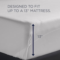 breeze white king sheet set   