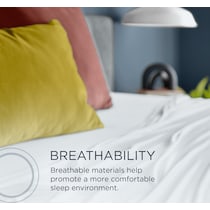 breeze white king sheet set   