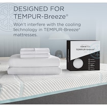 breeze white king sheet set   