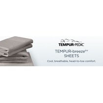 breeze white king sheet set   
