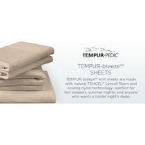 breeze white king sheet set   