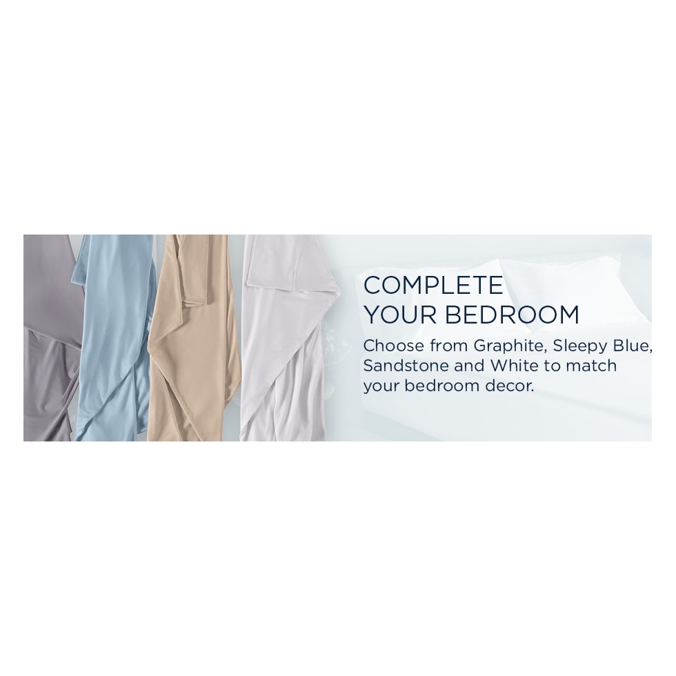 breeze white king sheet set   