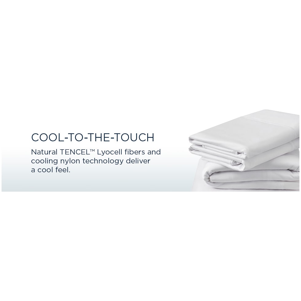 breeze white king sheet set   