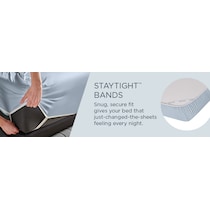 breeze white king sheet set   
