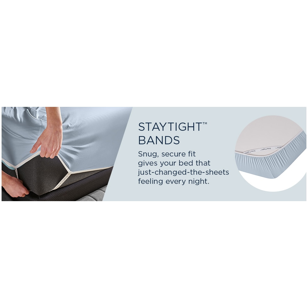 breeze white king sheet set   