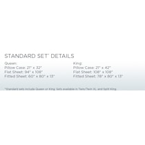 breeze white king sheet set   