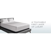 breeze white king sheet set   