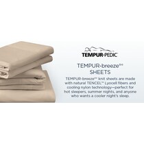 breeze white queen sheet set   