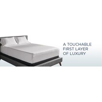 breeze white queen sheet set   