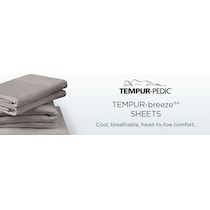 breeze white queen sheet set   