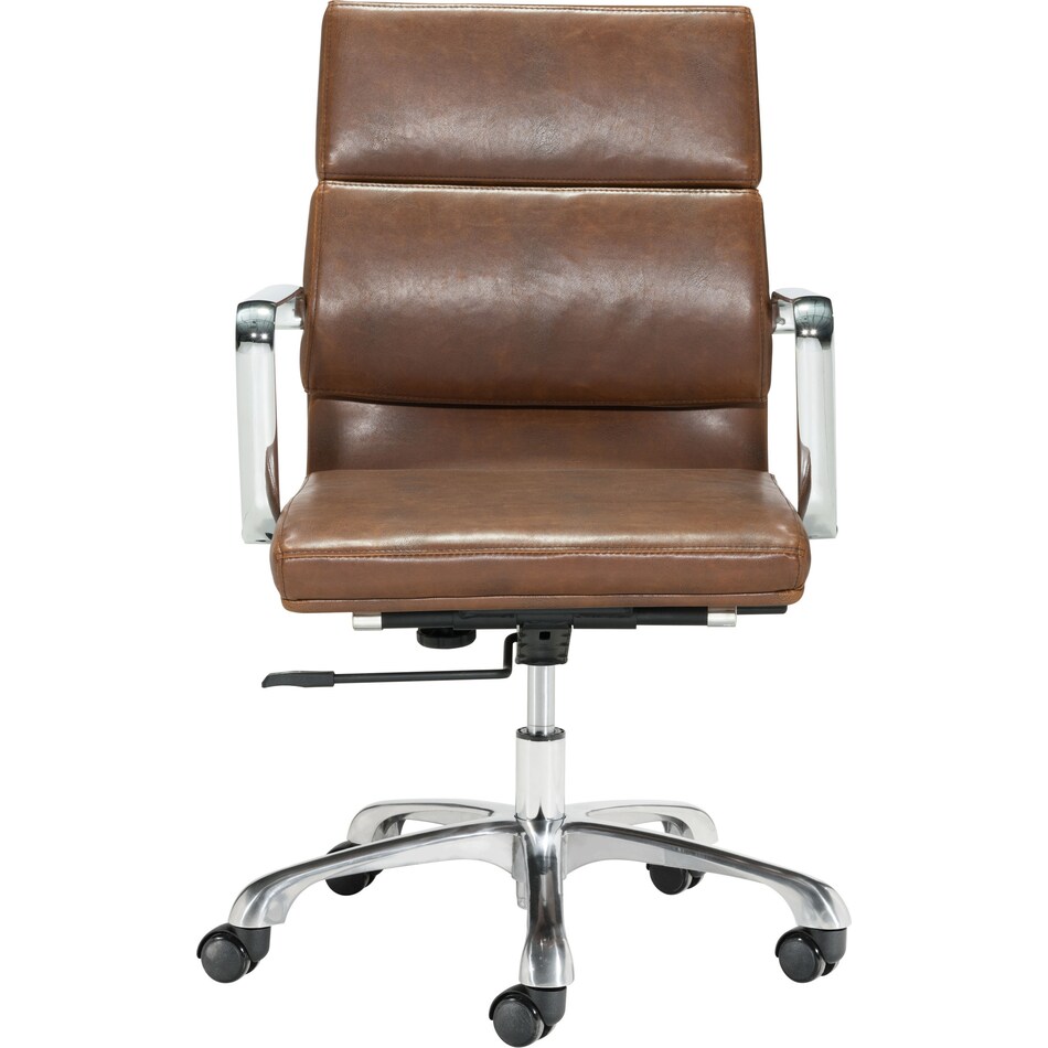 brenda light brown office chair   