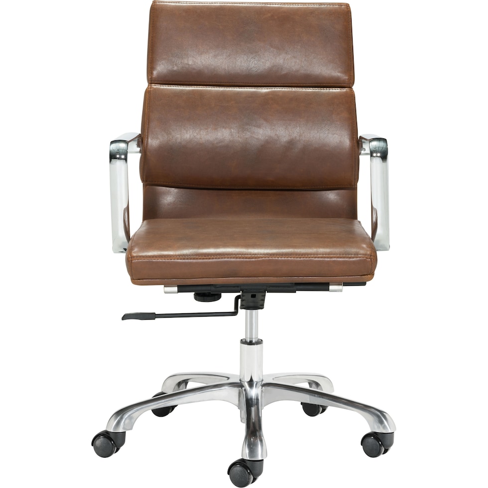 brenda light brown office chair   