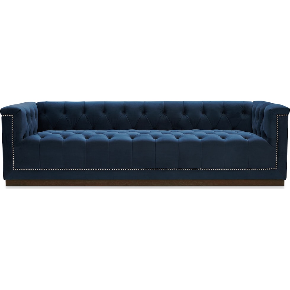 brennon blue sofa   