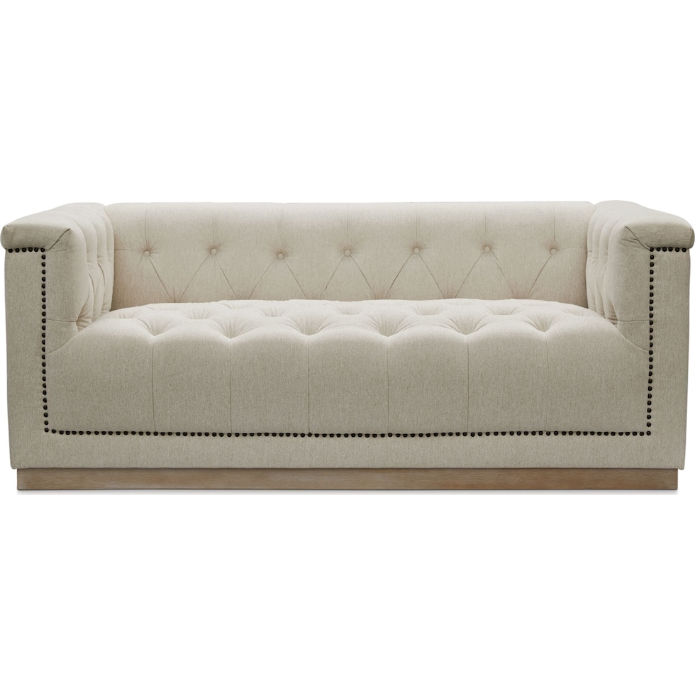 brennon light brown loveseat   