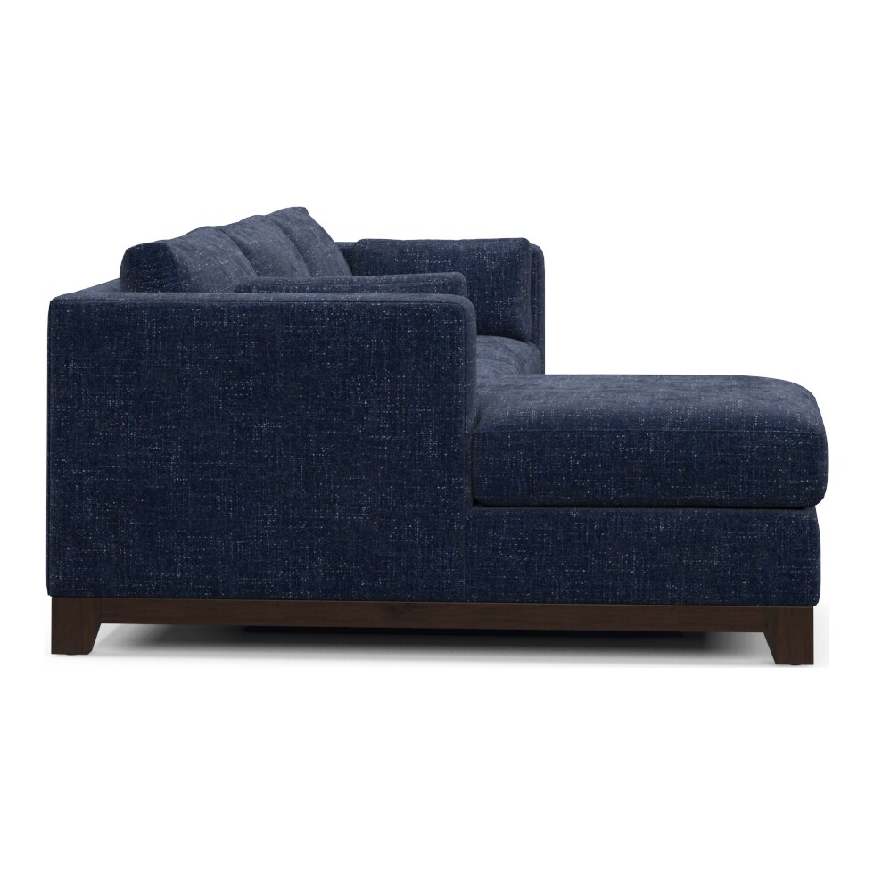 brentwood blue sectional   