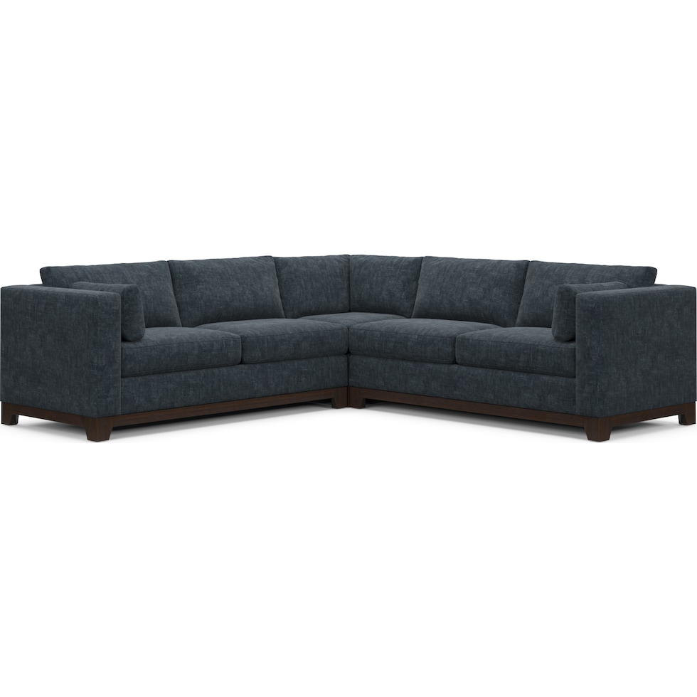 brentwood blue sectional   