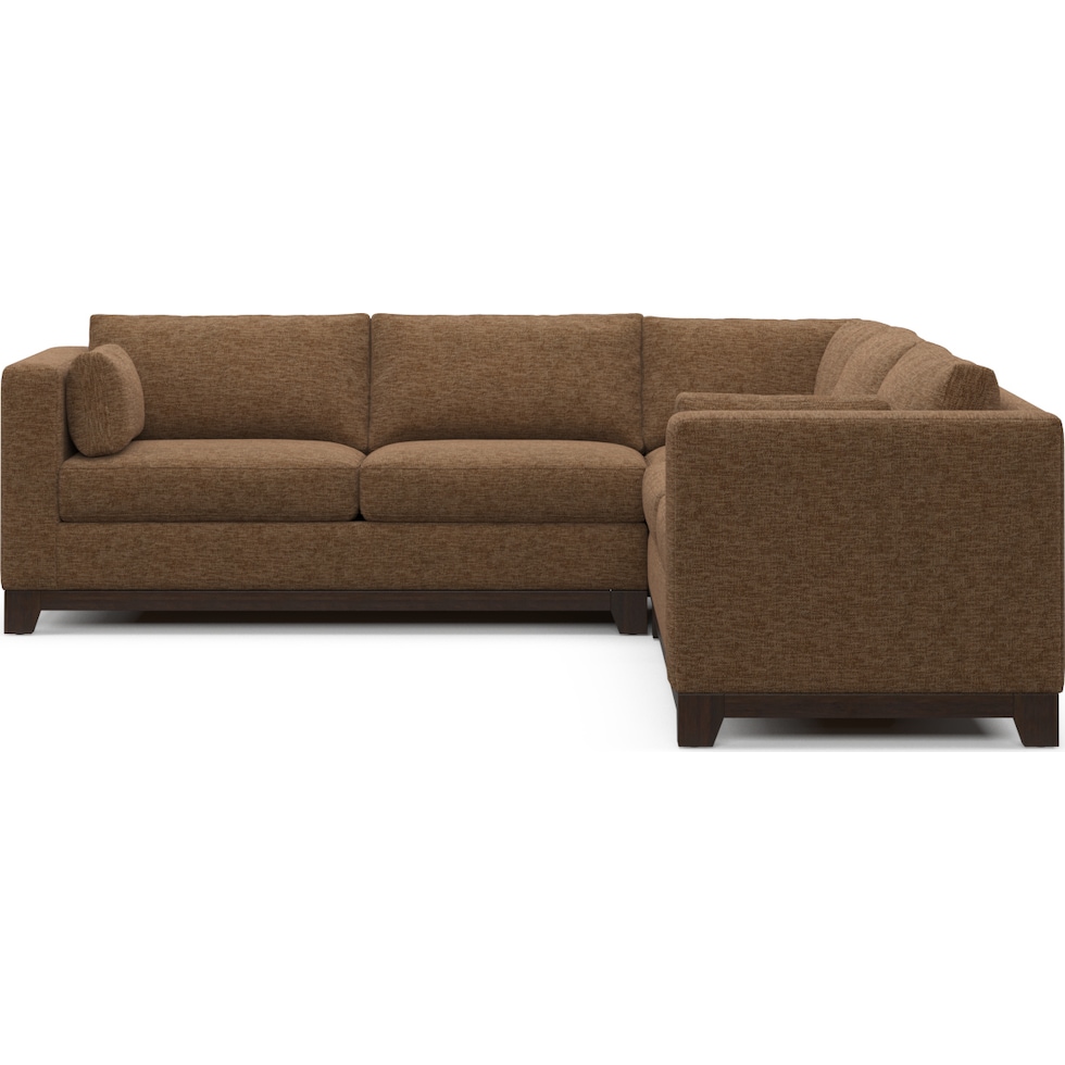 brentwood dark brown sectional   