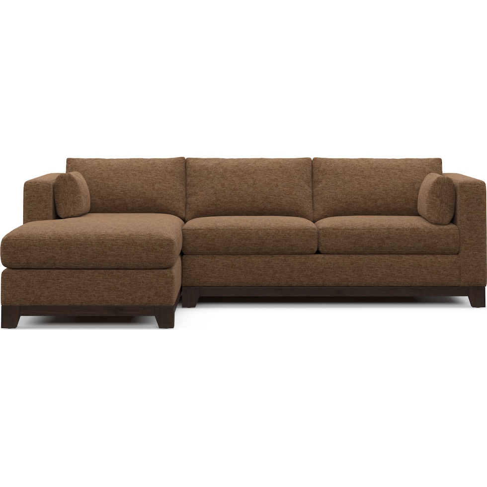 brentwood dark brown sectional   