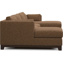 brentwood dark brown sectional   