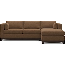 brentwood dark brown sectional   
