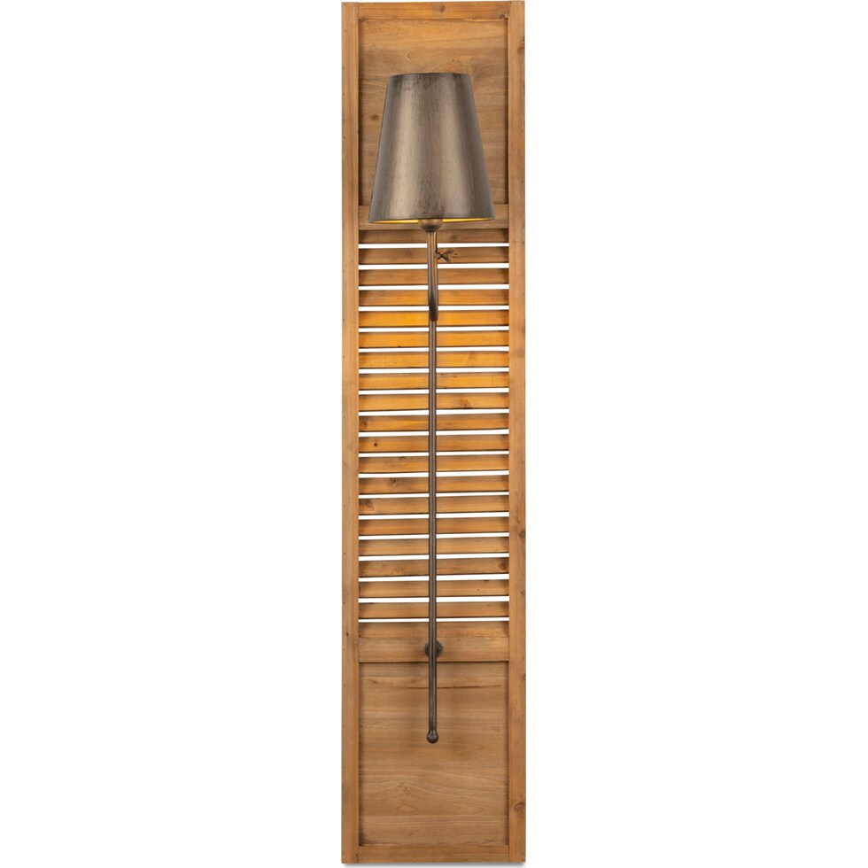 brentwood dark brown wall sconce   