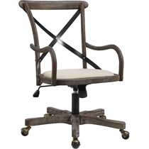 brentwood gray office chair   