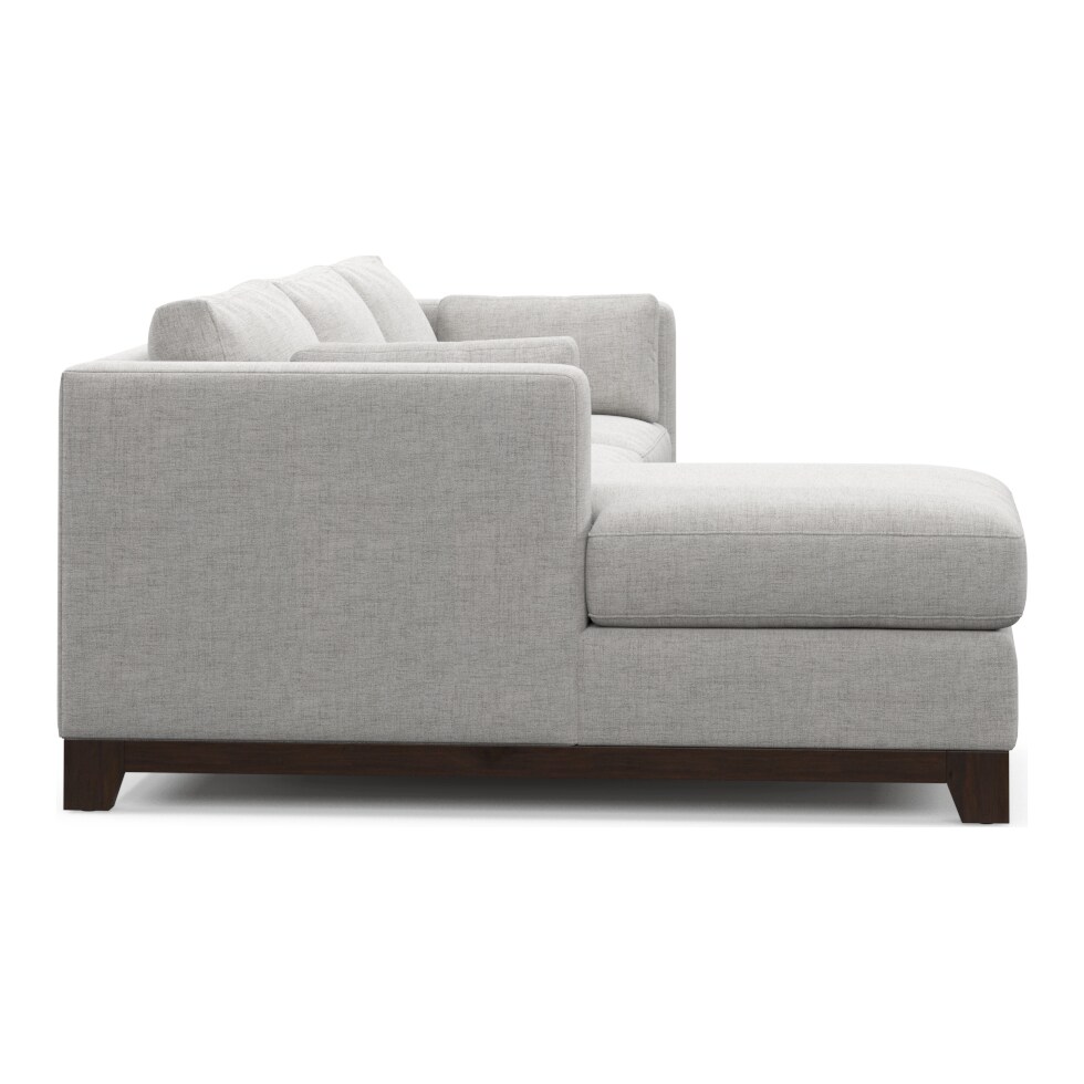 brentwood gray sectional   