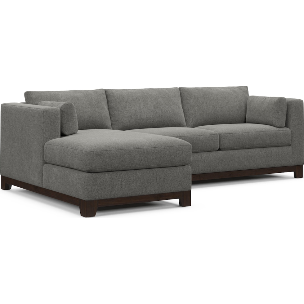 brentwood gray sectional   