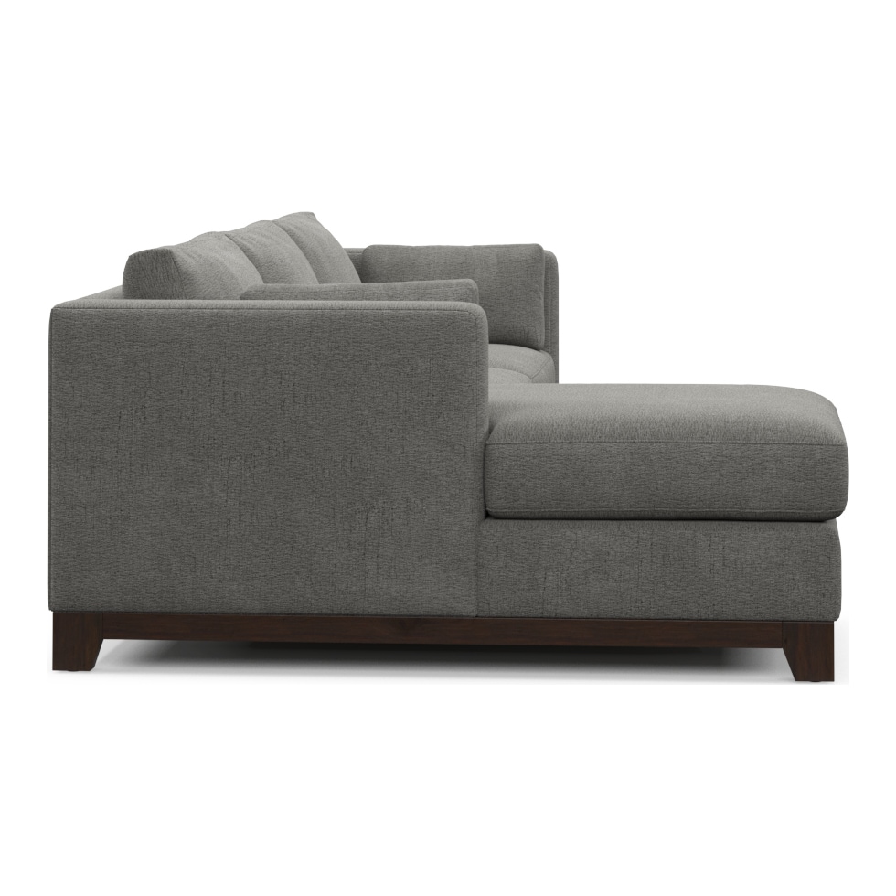 brentwood gray sectional   