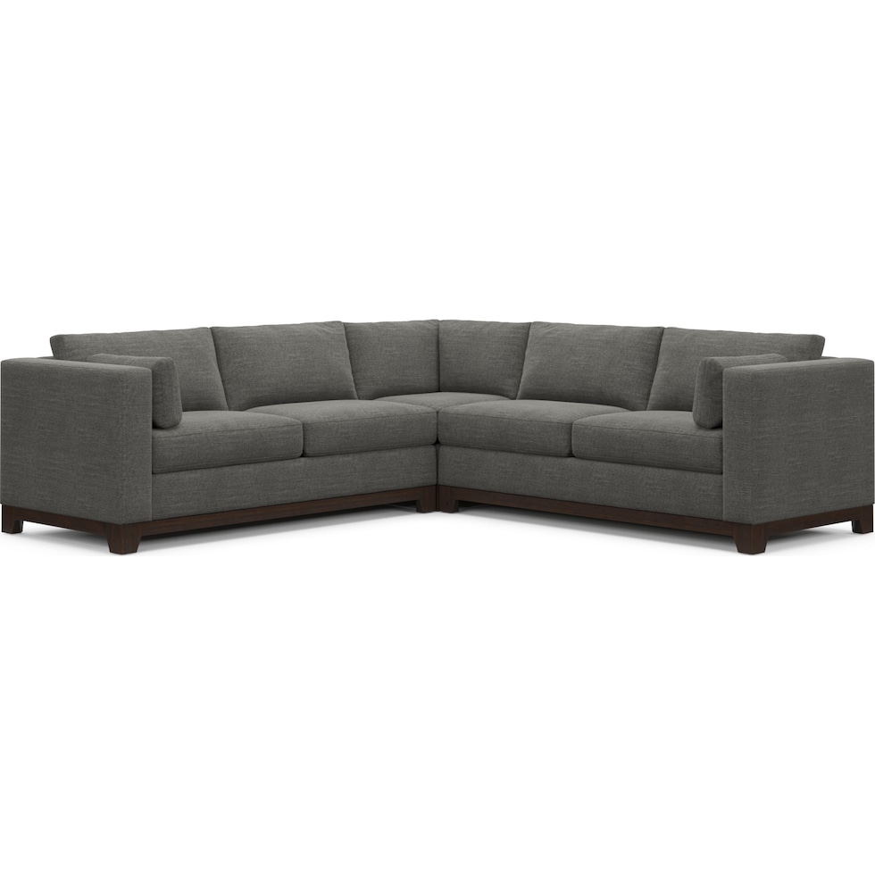 brentwood gray sectional   