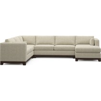 brentwood gray sectional   