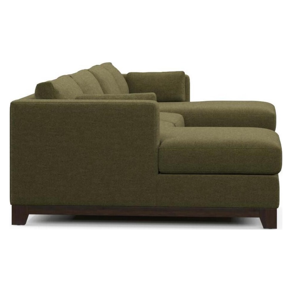 brentwood green sectional   