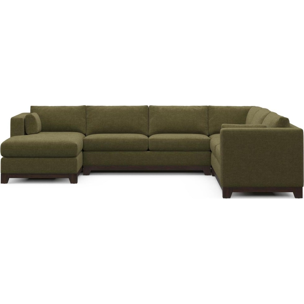 brentwood green sectional   