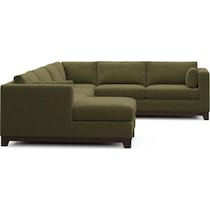 brentwood green sectional   