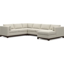 brentwood white sectional   
