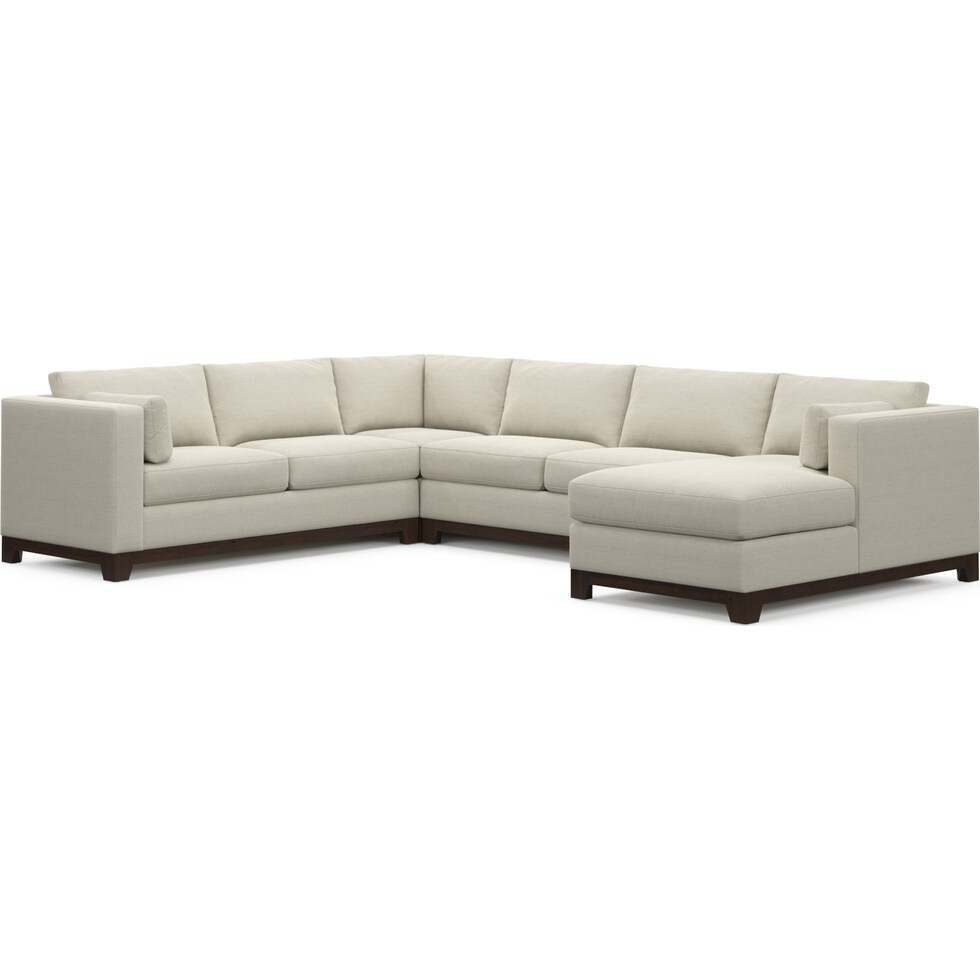brentwood white sectional   
