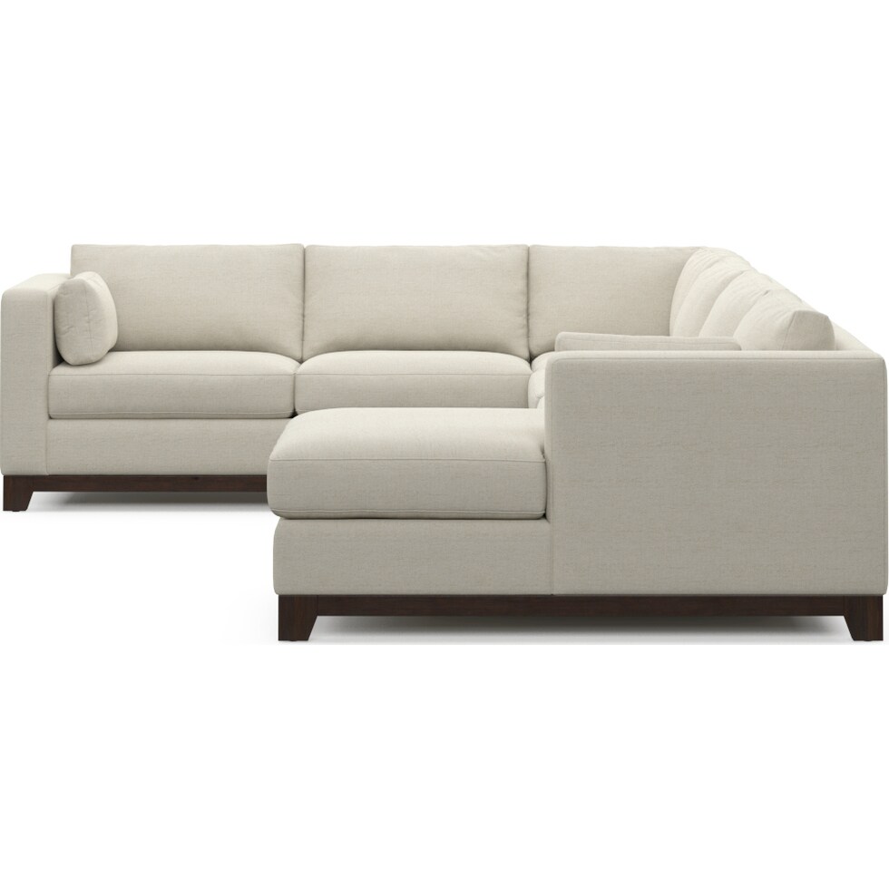 brentwood white sectional   